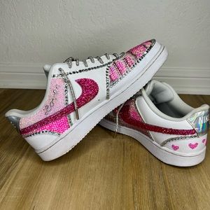 Taylor Swift ERAS TOUR Nike Court Tennis Shoes - Rhinestoned